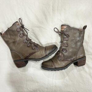 PIKOLINOS Brown Combat & Moto Boots